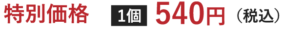 特別価格 1個 540円